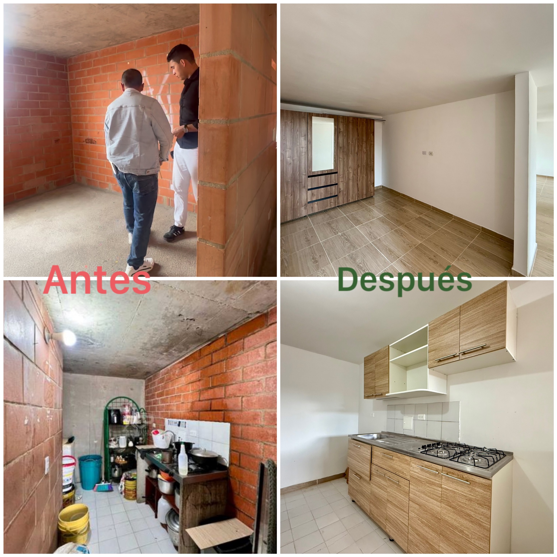 Antes y después de una remodelación