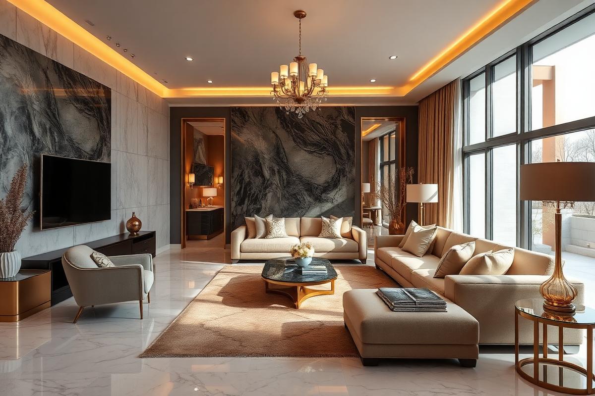 Sala principal — Acabados premium